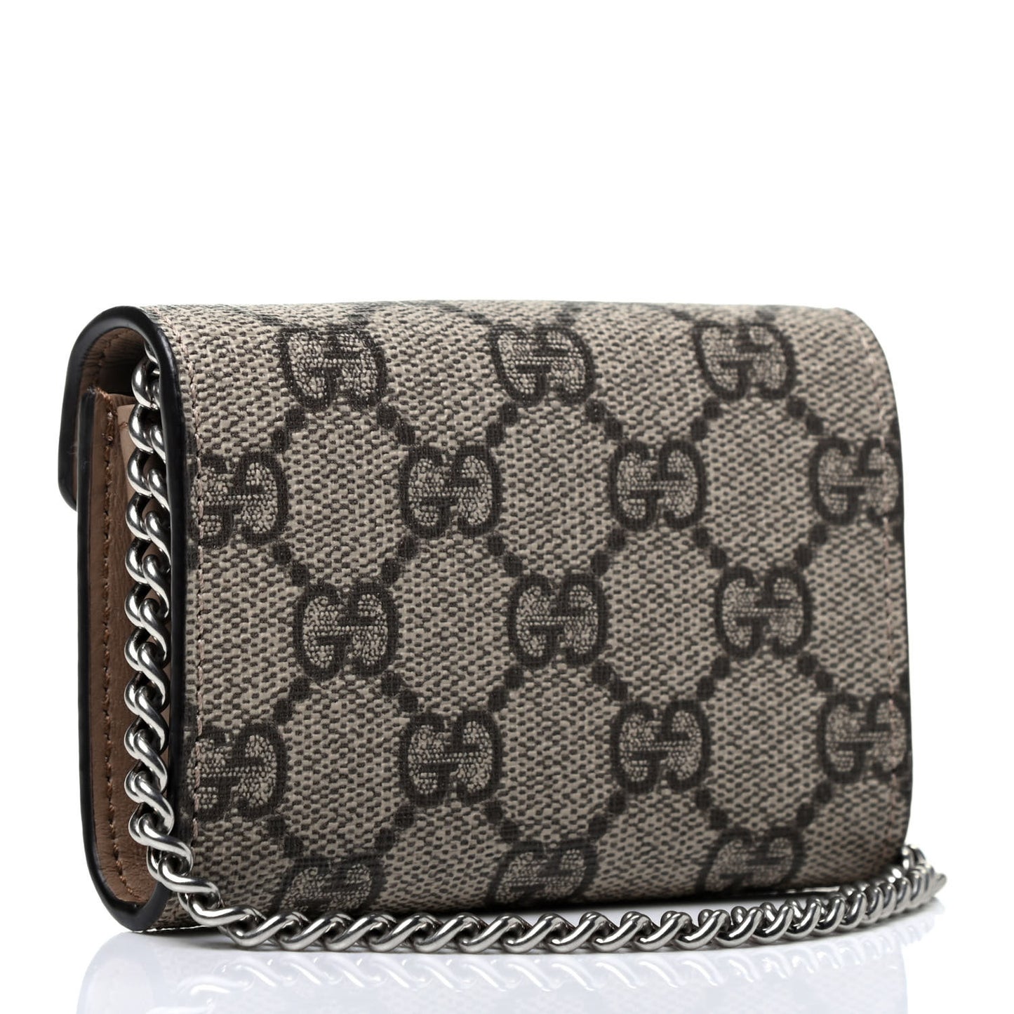 GG Supreme Monogram Dionysus Coin Purse Taupe