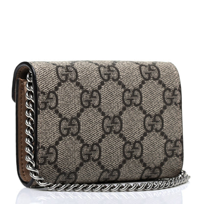 Gucci GG Supreme Monogram Dionysus Coin Purse Taupe 2 of 4