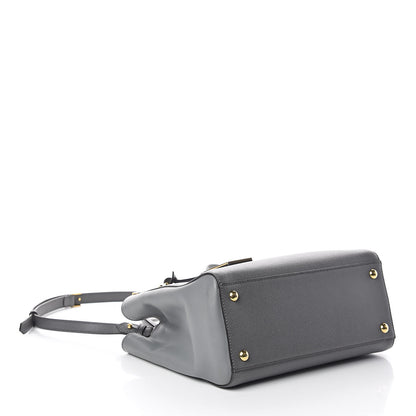 Fendi Vitello Elite Petite 2Jours Tote Grigio Grigio Chiaro 4 of 9