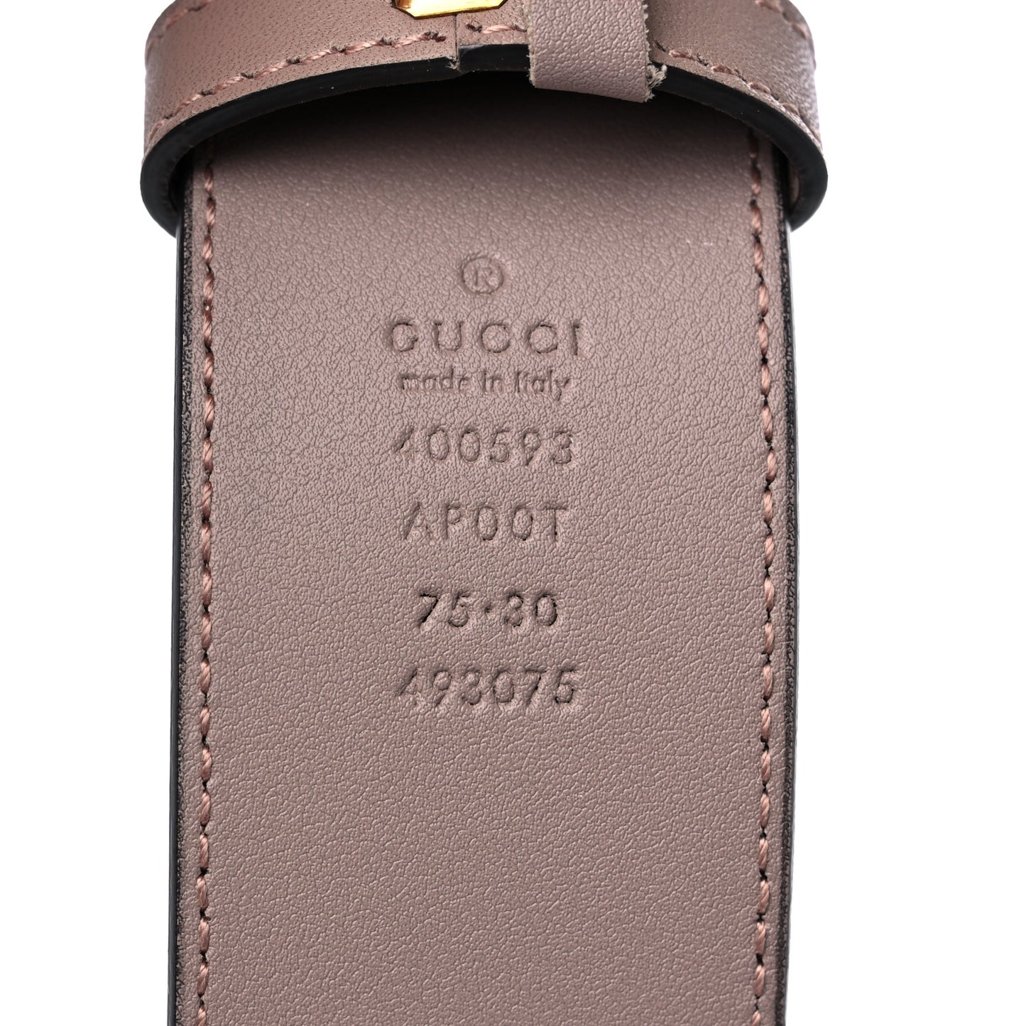 Calfskin Double G 40mm Belt 75 30 Porcelain Rose