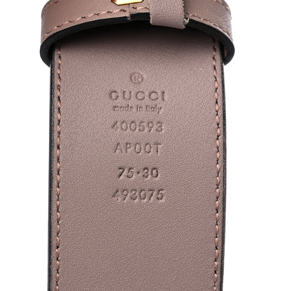 Gucci Calfskin Double G 40mm Belt 75 30 Porcelain Rose 3 of 7