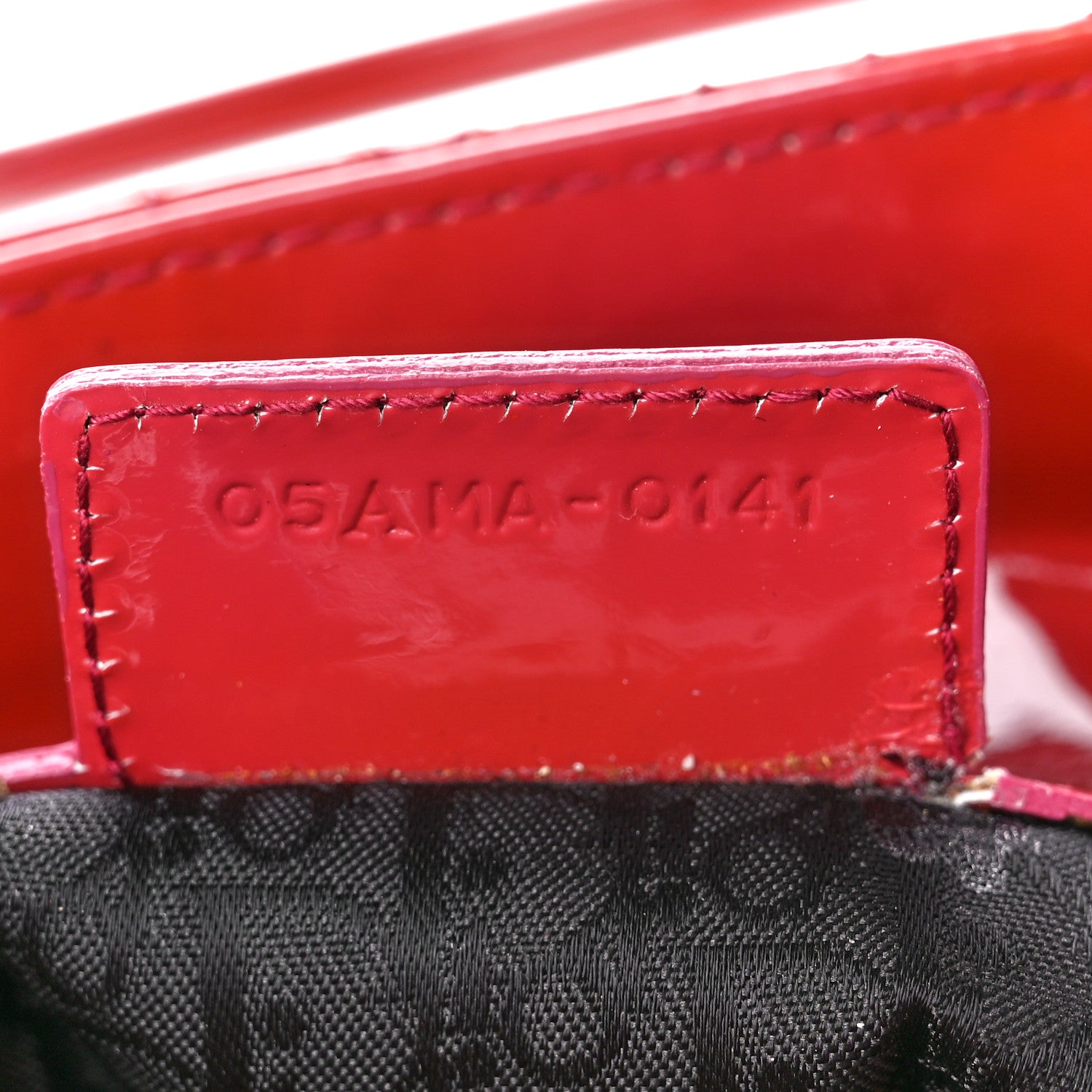 Christian Dior Patent Cannage Large Lady Dior Red 8 of 11