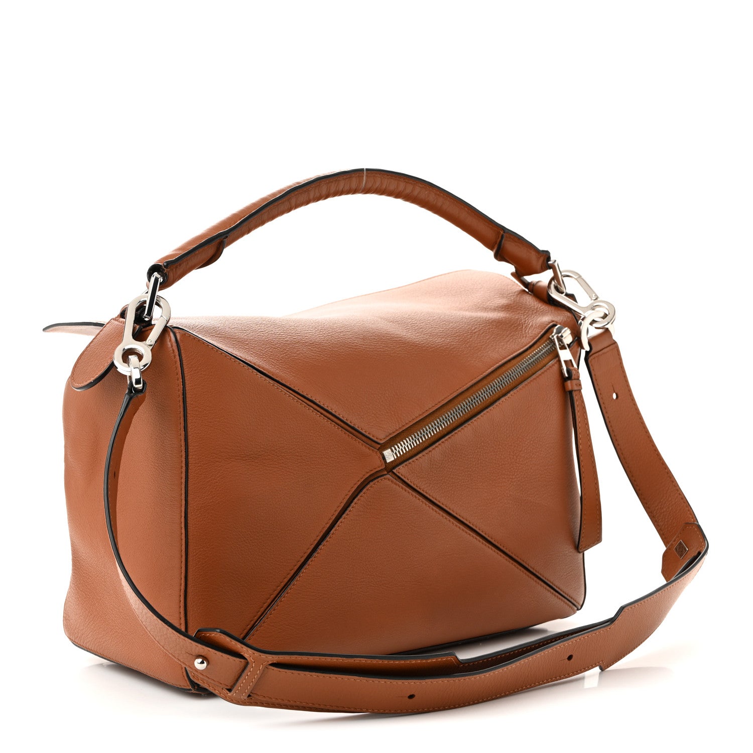 Loewe Calfskin Large Puzzle Bag Tan 1833616 – FASHIONPHILE