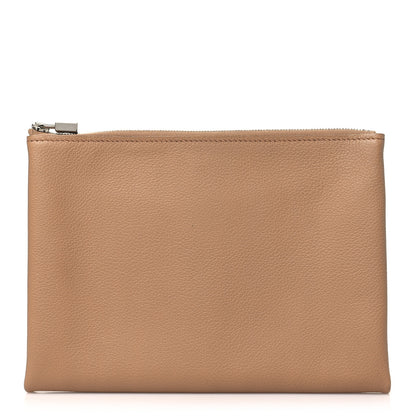 Hermes Evercolor Atout Pouch Beige de Weimar Lime 1 of 9