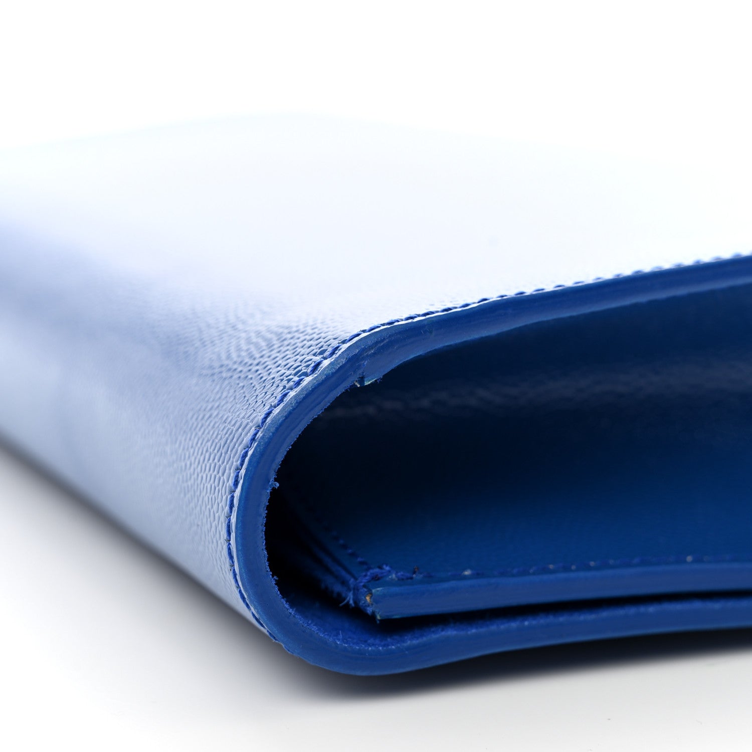 Saint Laurent Grain De Poudre Classic Monogram Cassandre Clutch Blue Majorelle 7 of 7
