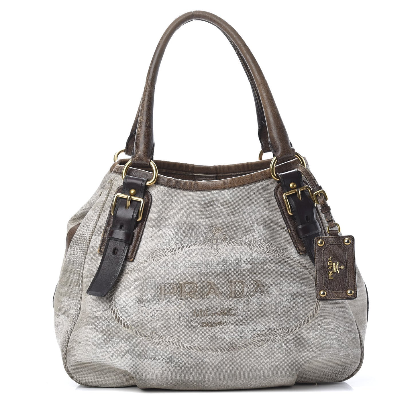 Jacquard Logo Tote Bruciato Cera