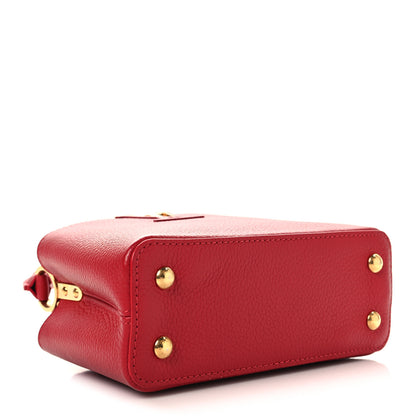 Louis Vuitton Taurillon Mini Capucines Scarlet 4 of 9
