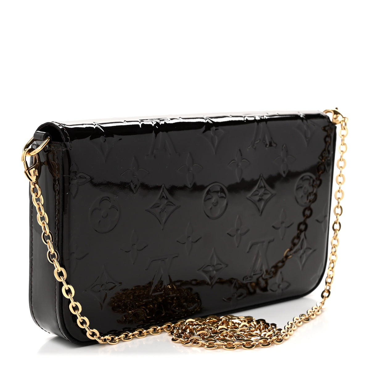 Vernis Pochette Felicie Chain Wallet Amarante