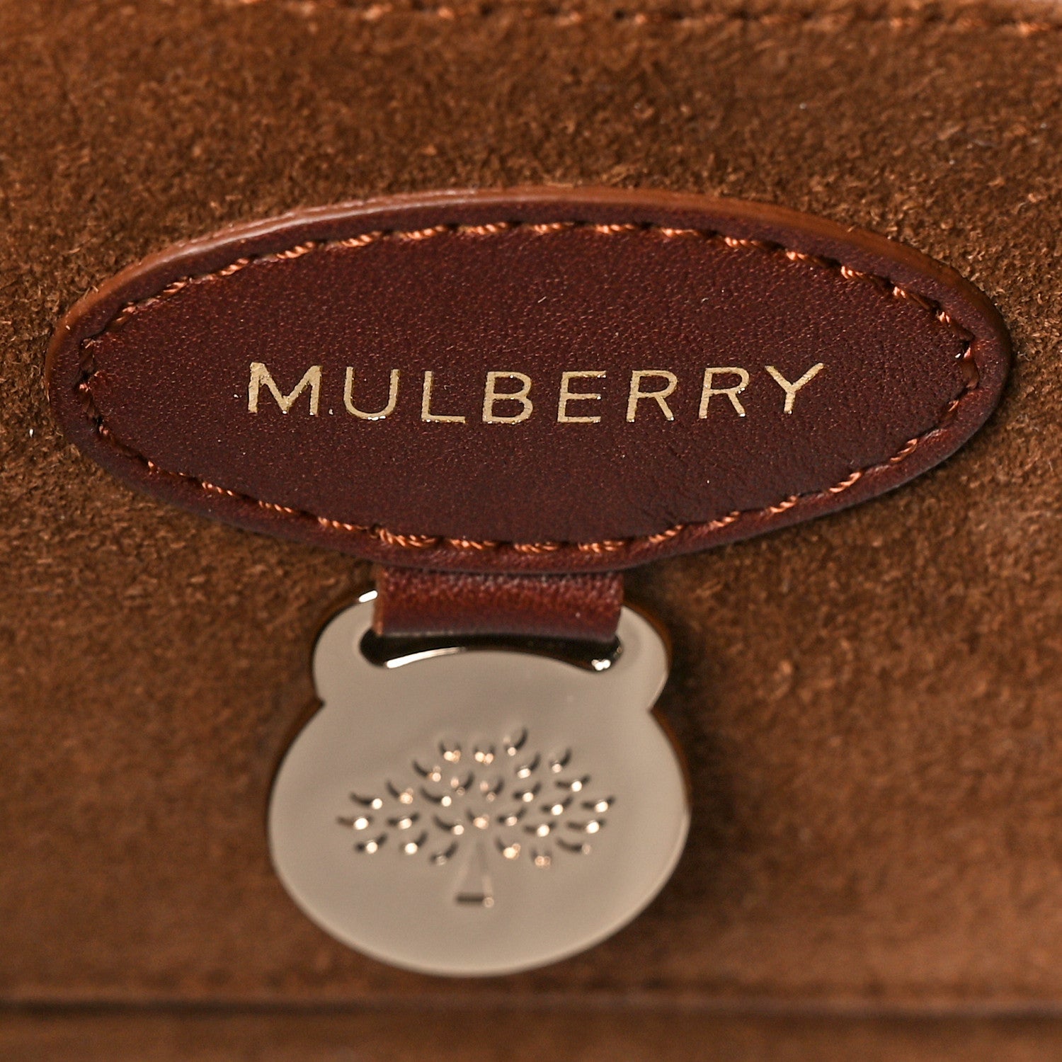 Mulberry Silky Calf Small Willow Tote Brown 6 of 10