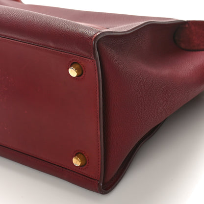 Celine Goatskin Smooth Calfskin Small Ring Bag Dark Ruby 7 of 14