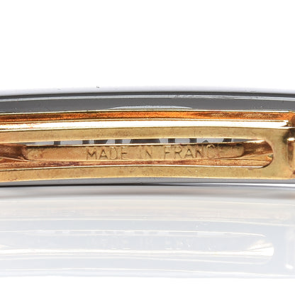 Chanel Resin Logo Hair Clip Barrette Brown 3 of 5