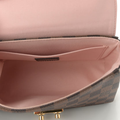 Louis Vuitton Damier Ebene Braided Croisette Cream Pink 5 of 9