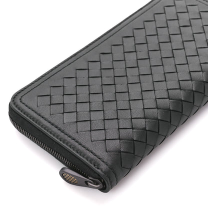 Bottega Veneta Nappa Intrecciato Zip Around Wallet Black 10 of 12