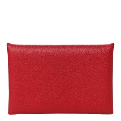 Hermes Evercolor Verso Calvi Card Case Rouge Piment Rouge Coeur 1 of 10