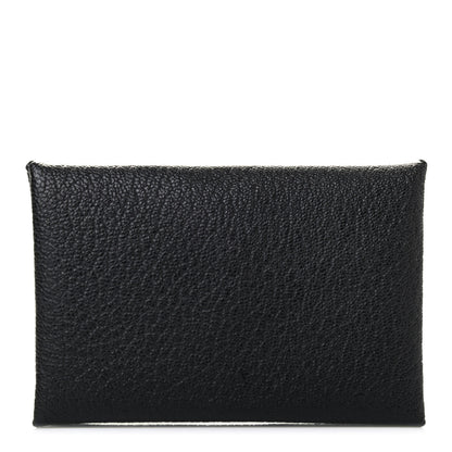 Hermes Chevre Mysore Calvi Card Case Black 1 of 7
