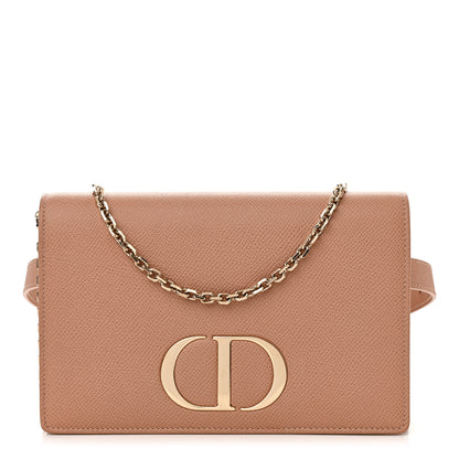 Christian Dior Calfskin 30 Montaigne 2 in 1 Pouch Beige 1 of 11