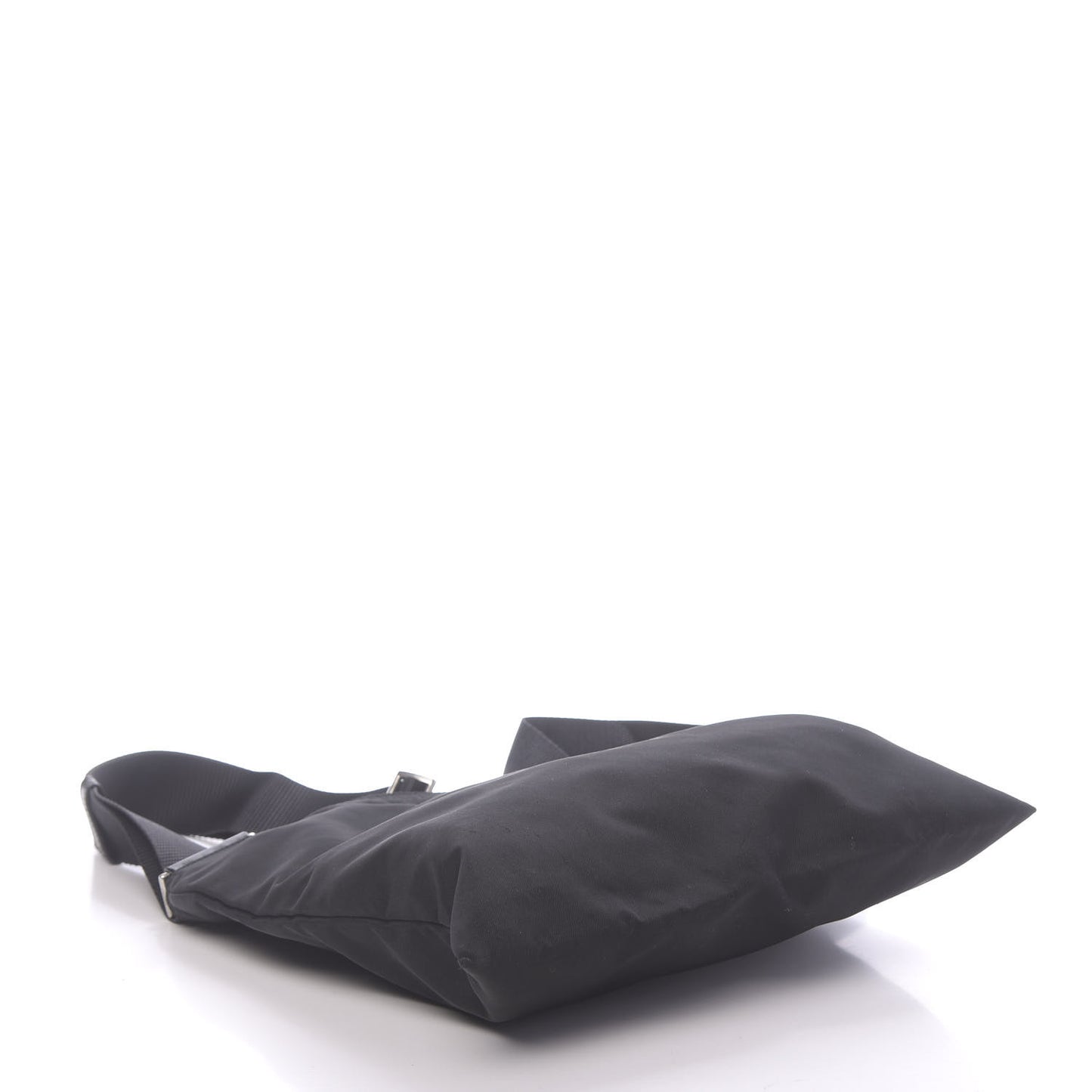 Nylon Vela Flat Messenger Bag Black
