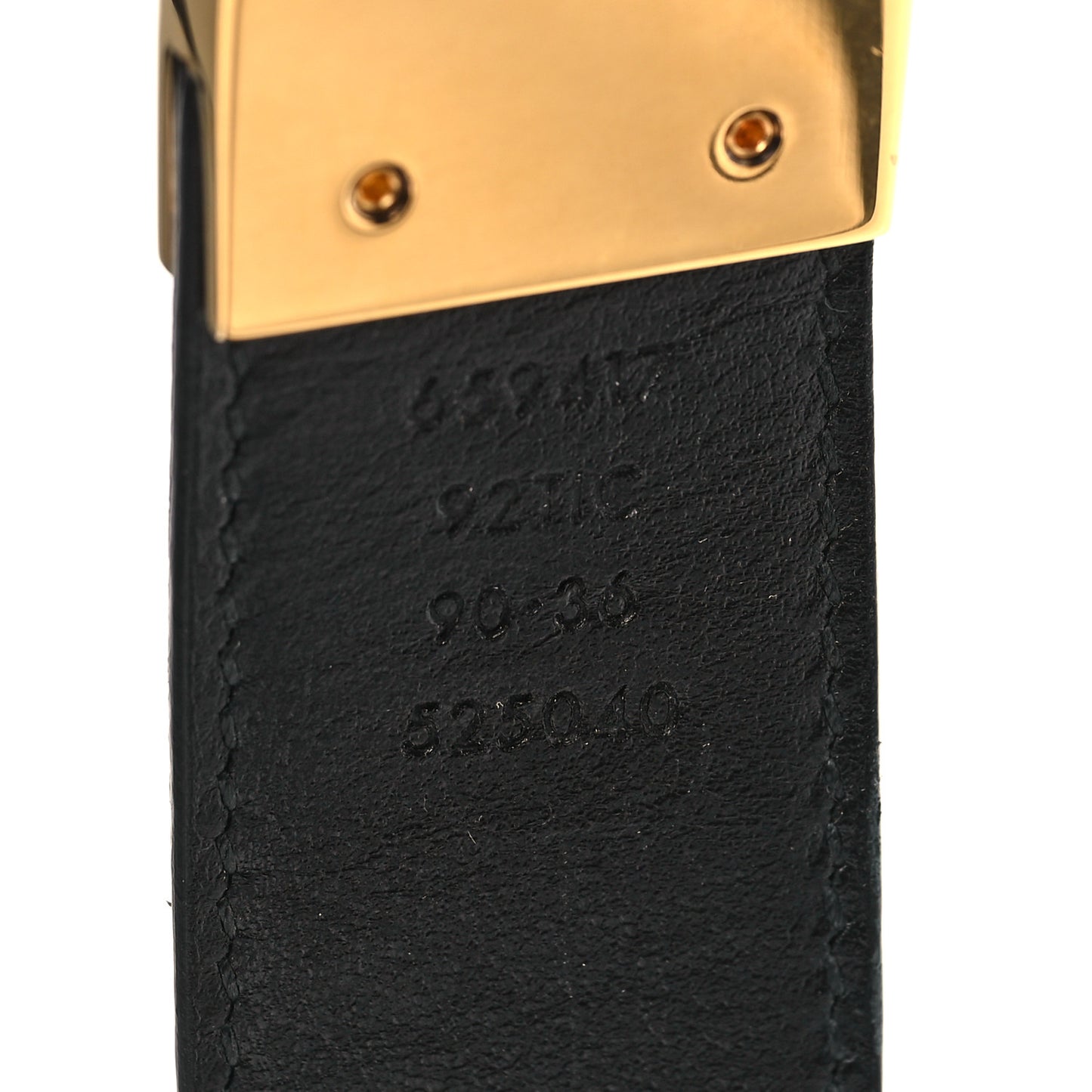 GG Supreme Monogram Plutone Calfskin Double G Reversible 30mm Belt 90 36 Beige Ebony Black