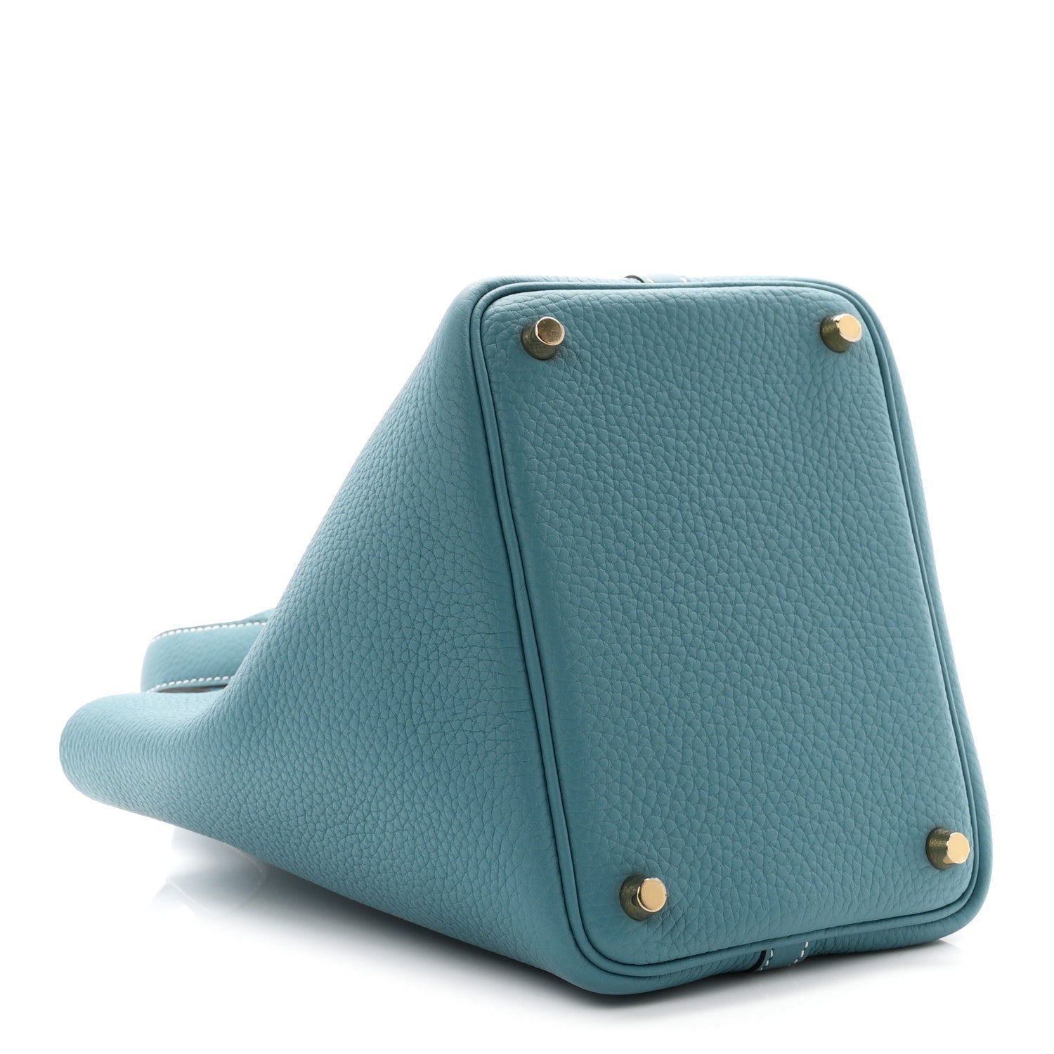 Hermes Taurillon Clemence Picotin Lock 18 PM New Blue Jean 4 of 11