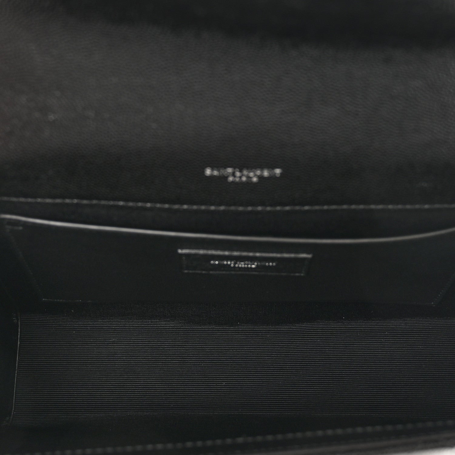 Saint Laurent Grain De Poudre Textured Mixed Matelasse Triquilt Medium Monogram Satchel Black 6 of 10