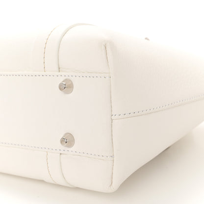 Christian Dior Grained Calfskin Small Dome Bag White 10 of 13