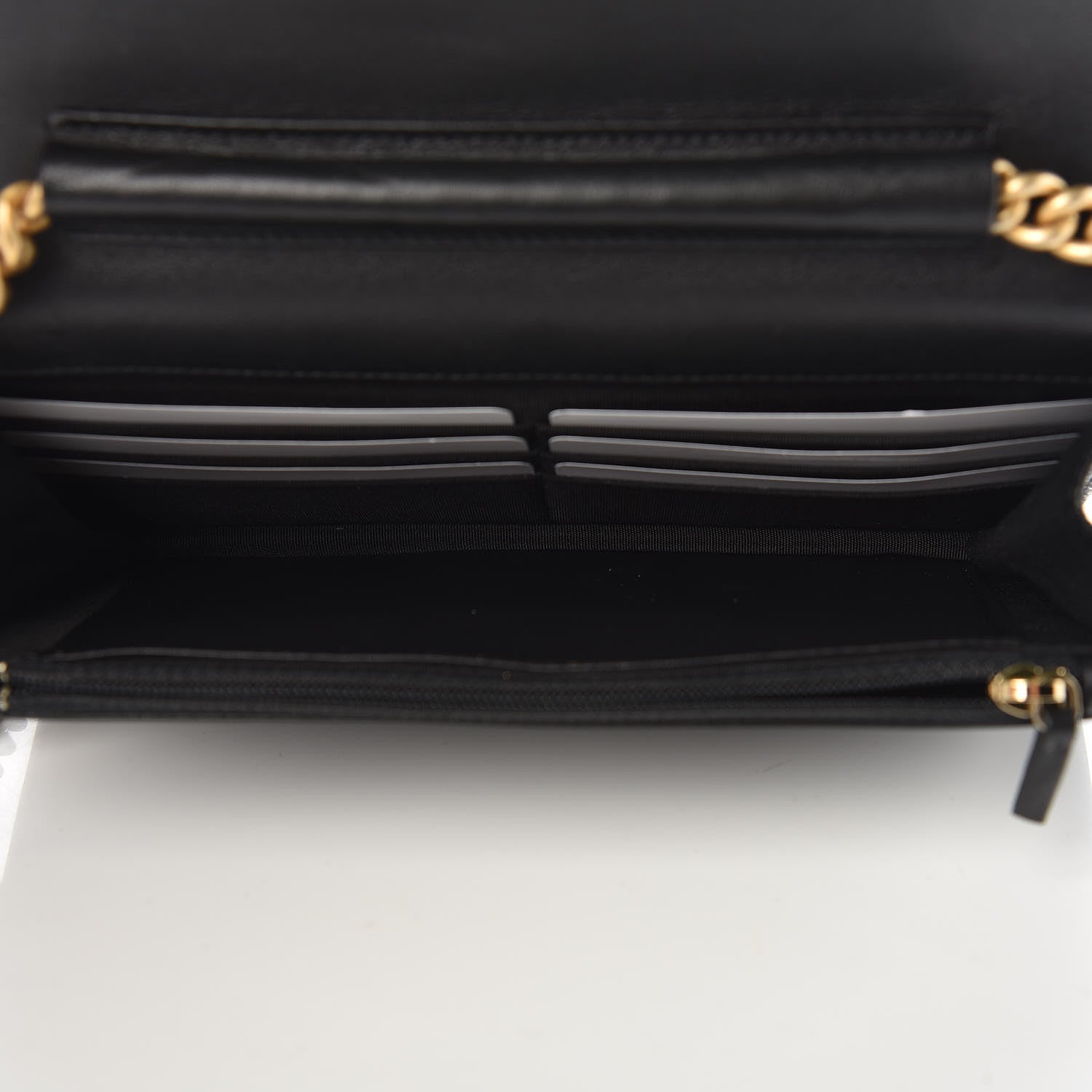 Chanel Caviar Quilted Boy Wallet On Chain WOC Black 5 of 11