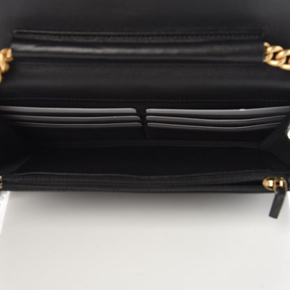 Chanel Caviar Quilted Boy Wallet On Chain WOC Black 5 of 11