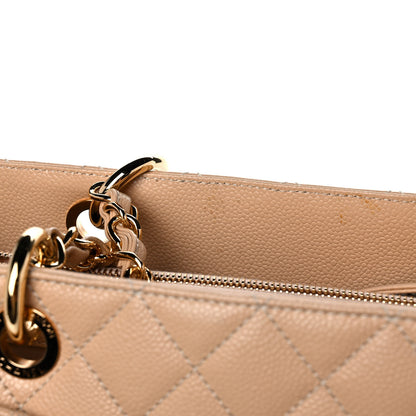 Chanel Caviar Quilted Grand Shopping Tote GST Beige 9 of 11