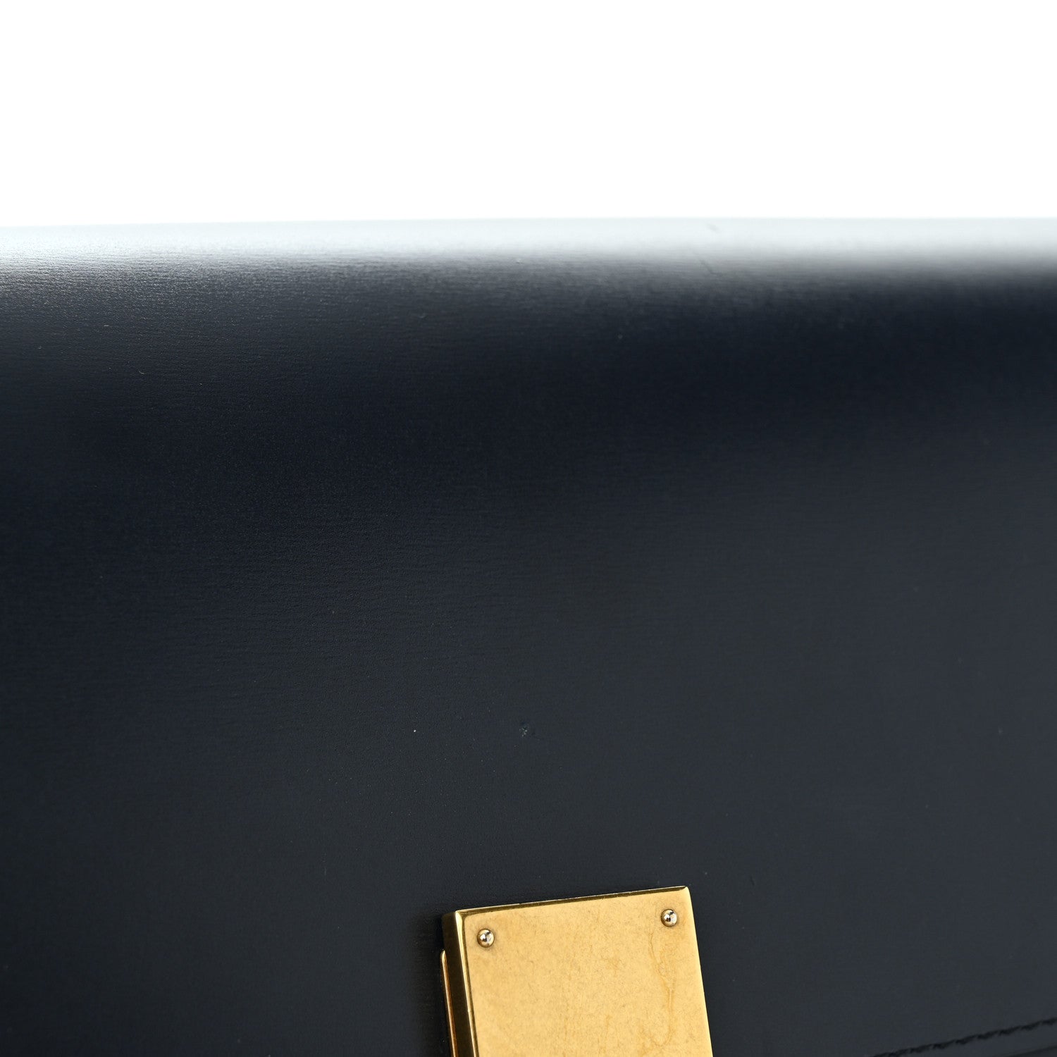 Celine Box Calfskin Medium Classic Box Flap Bag Navy 12 of 14