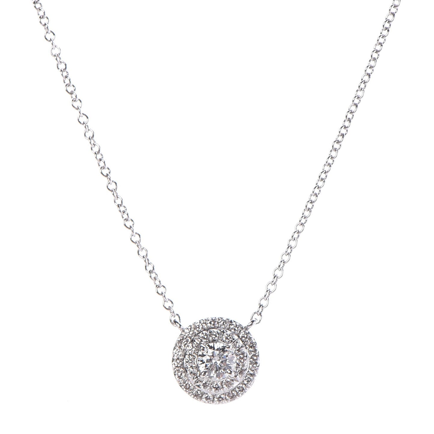 Platinum Diamond Soleste Pendant Necklace