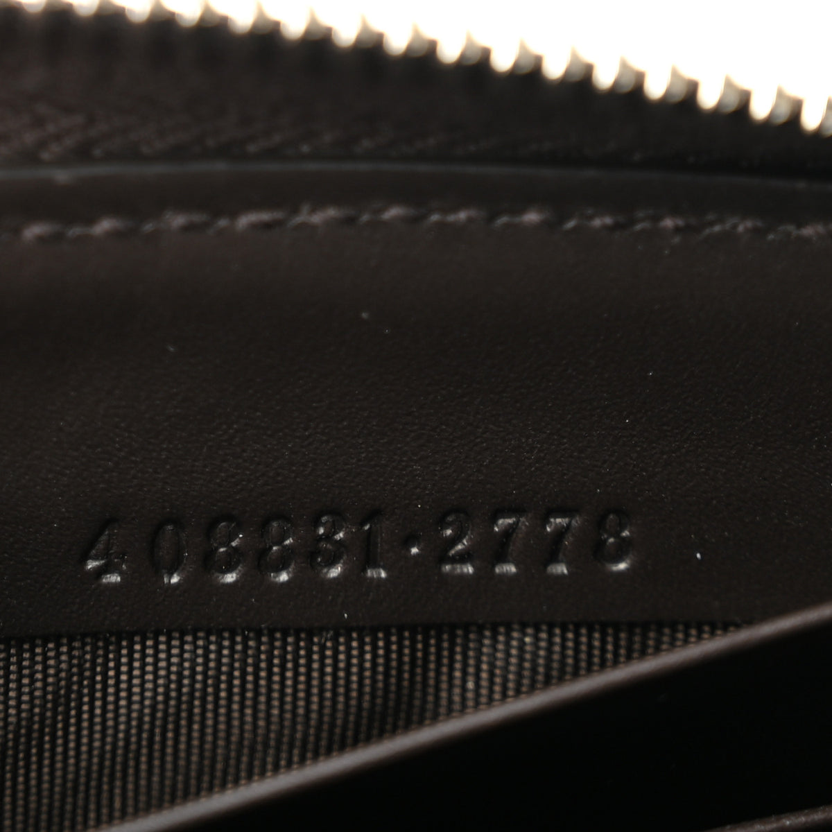 GG Supreme Monogram Web Bee Zip Around Wallet Beige Cocoa