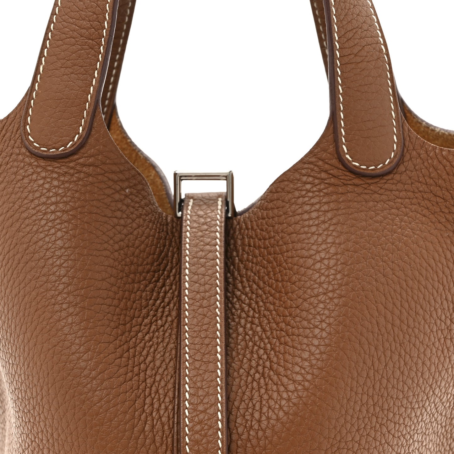 Taurillon Clemence Picotin Lock 18 PM Gold