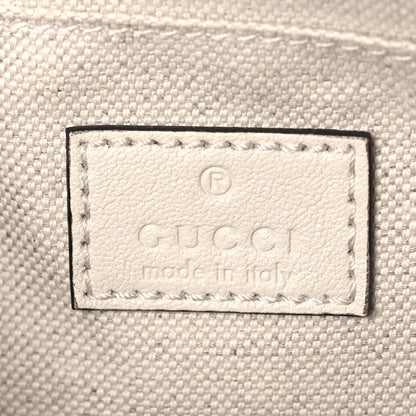 Gucci Sakai Be Green Calfskin Diagonal Stitched Mini Blondie Shoulder Bag Mystic White 5 of 9