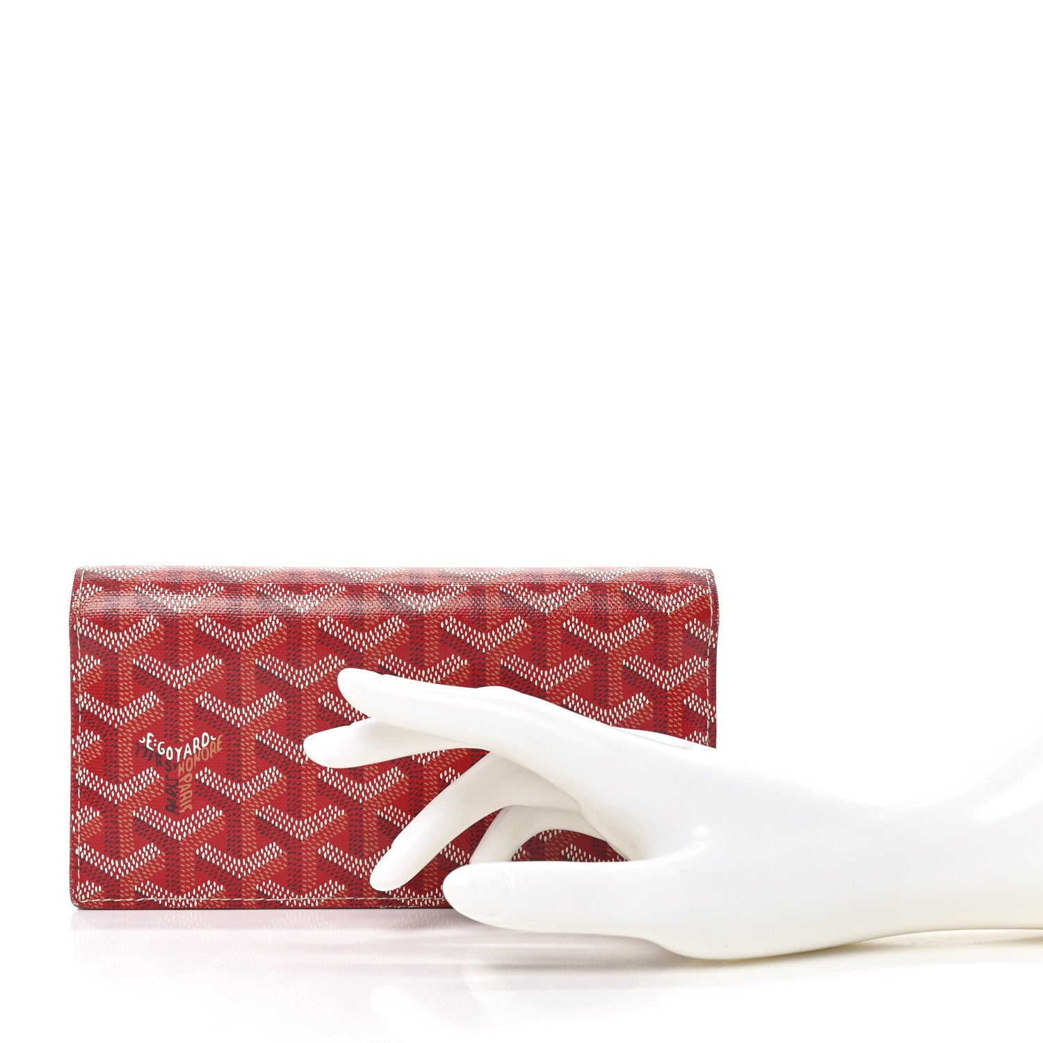 Goyard Goyardine Richelieu Wallet Red 2 of 9