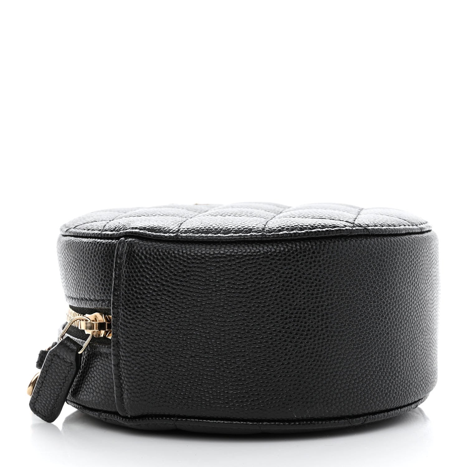 Chanel Caviar Quilted Round Clutch With Chain Black 4 of 11