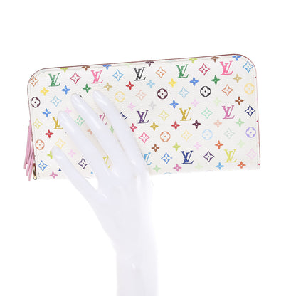 Louis Vuitton Monogram Multicolor Insolite Wallet White Litchi 2 of 11