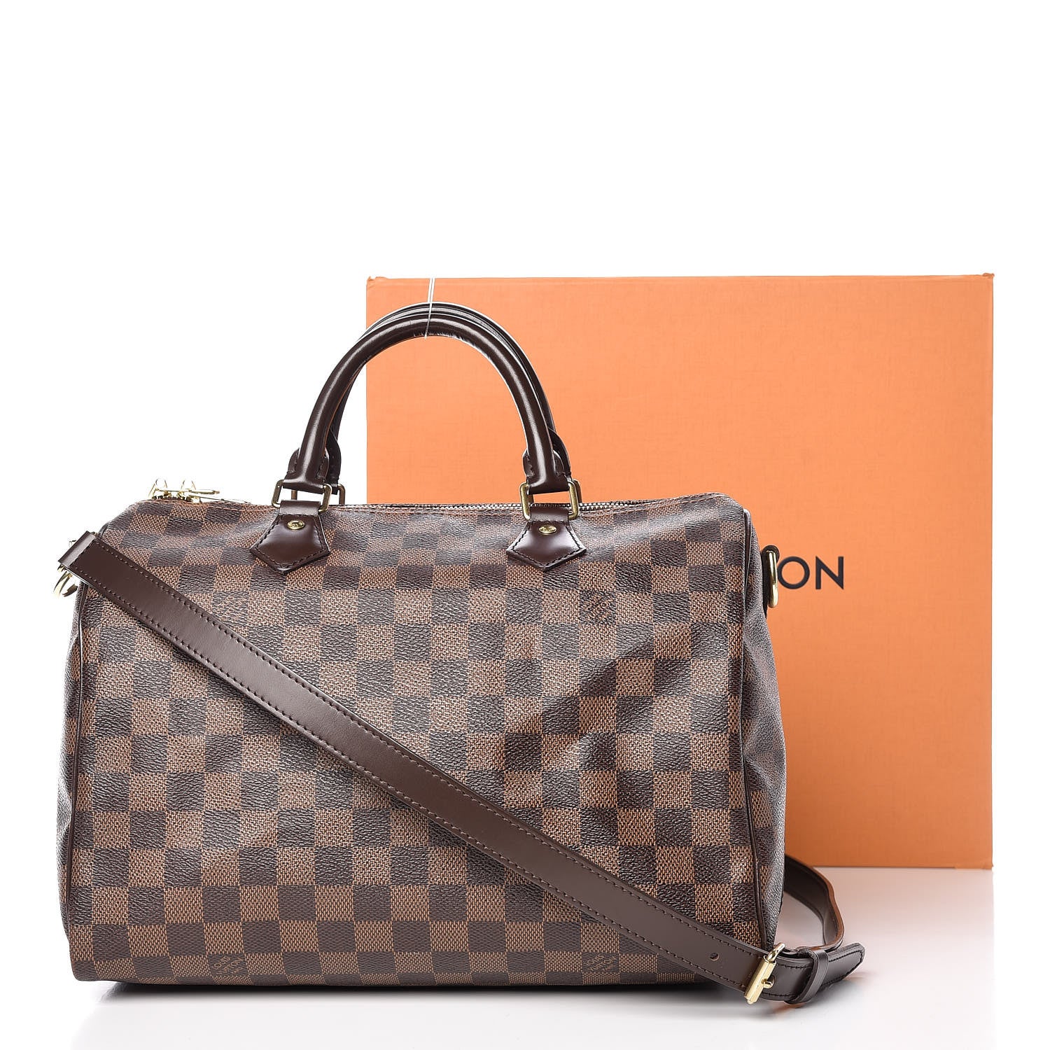 Louis Vuitton Damier Ebene Speedy Bandouliere 30 10 of 10