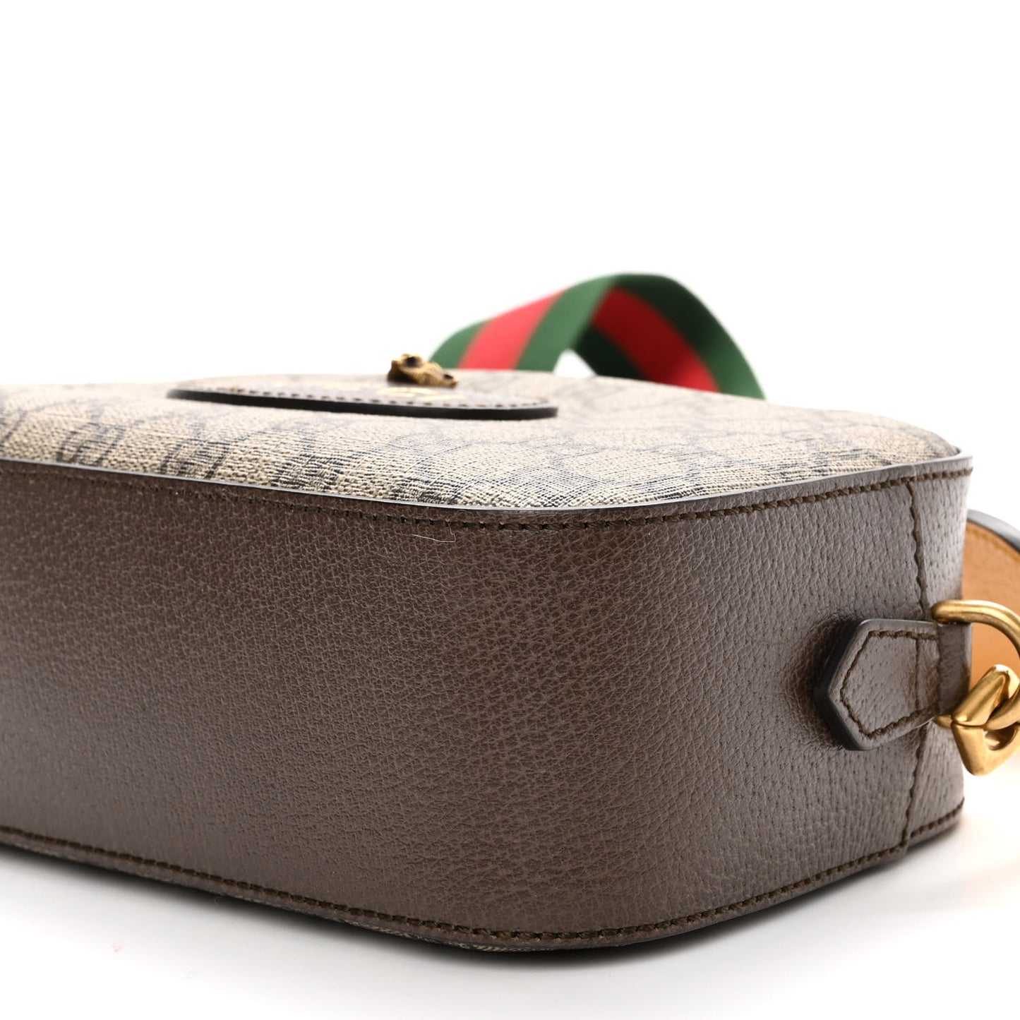 GG Supreme Monogram Web Neo Vintage Shoulder Bag Beige New Acero Crop