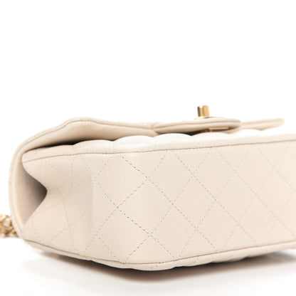 Chanel Caviar Quilted Mini Top Handle Rectangular Flap Beige 6 of 9