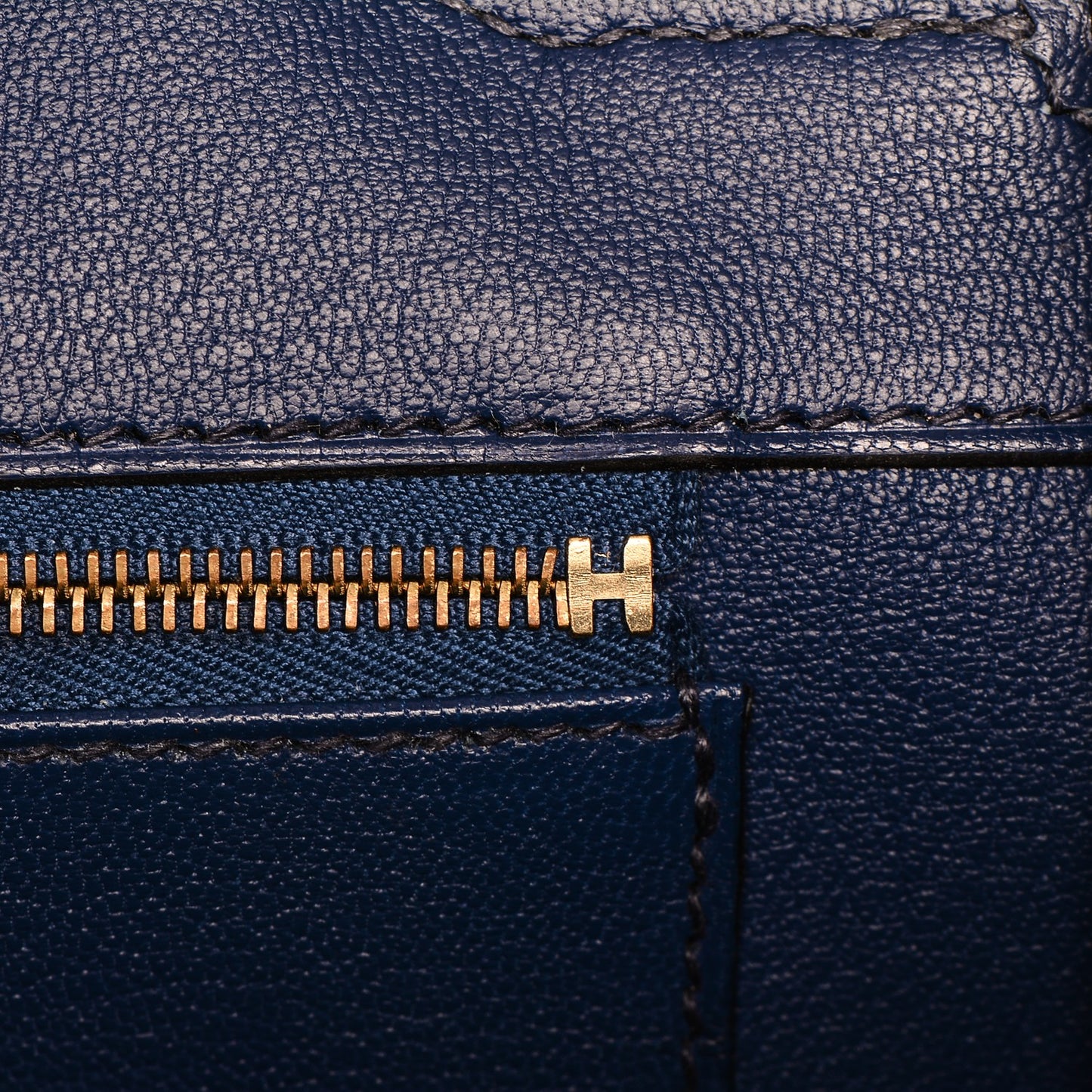 Taurillon Clemence Birkin 35 Bleu Saphir