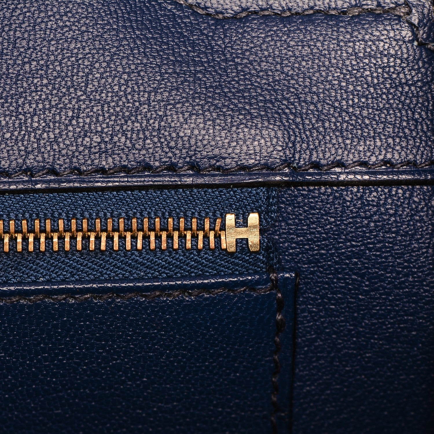 Hermes Taurillon Clemence Birkin 35 Bleu Saphir 19 of 23
