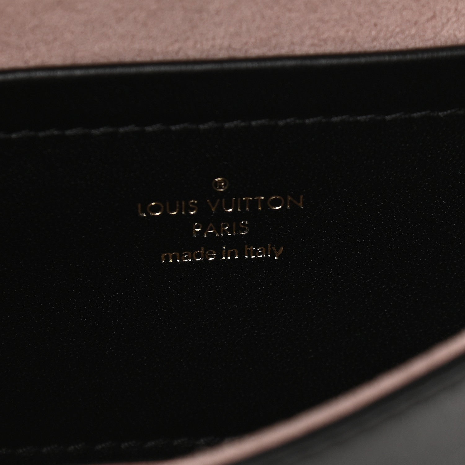 Louis Vuitton Lambskin Embossed Monogram Pochette Coussin Black 6 of 8