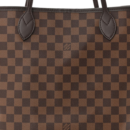 Louis Vuitton Damier Ebene Neo Neverfull MM Rose Ballerine 9 of 11
