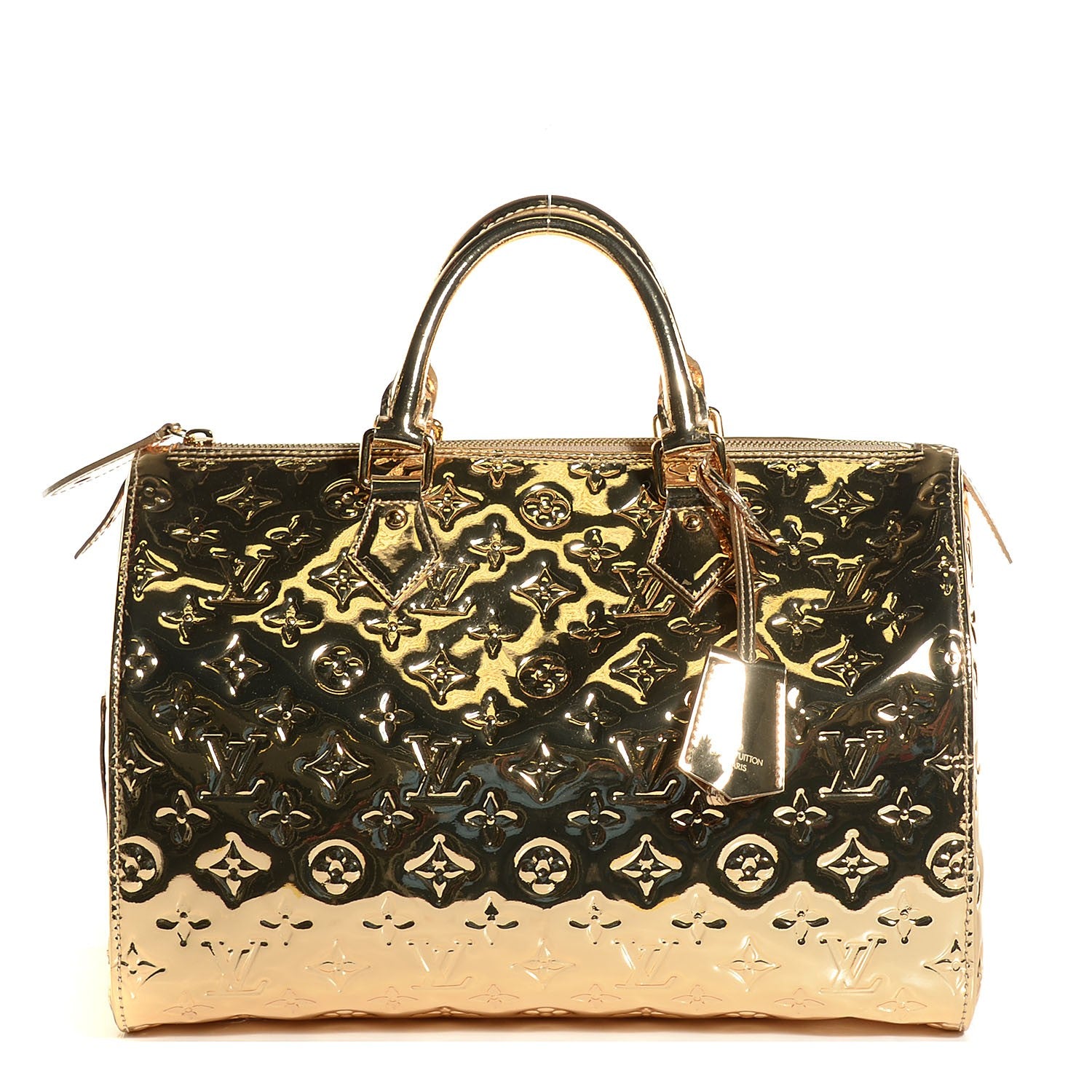 Louis Vuitton Monogram Miroir Speedy 30 Gold 1 of 7