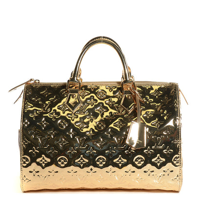 Louis Vuitton Monogram Miroir Speedy 30 Gold 1 of 7