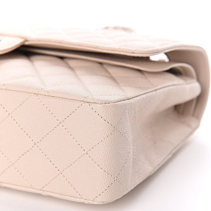 Chanel Caviar Quilted Medium Double Flap Light Beige 6 of 10