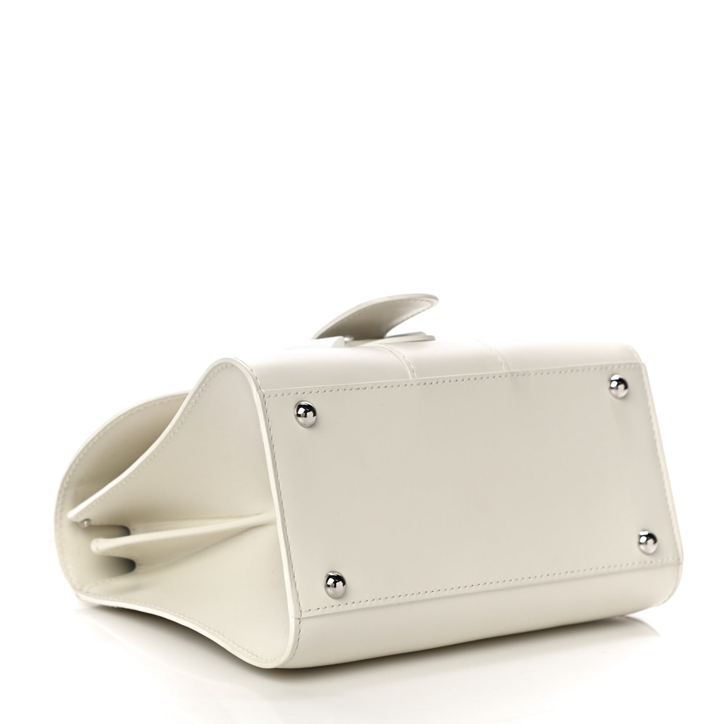 Box Calfskin Mini Brillant Satchel Ivory