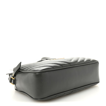 Saint Laurent Calfskin Matelasse Monogram Lou Camera Bag Storm 4 of 10