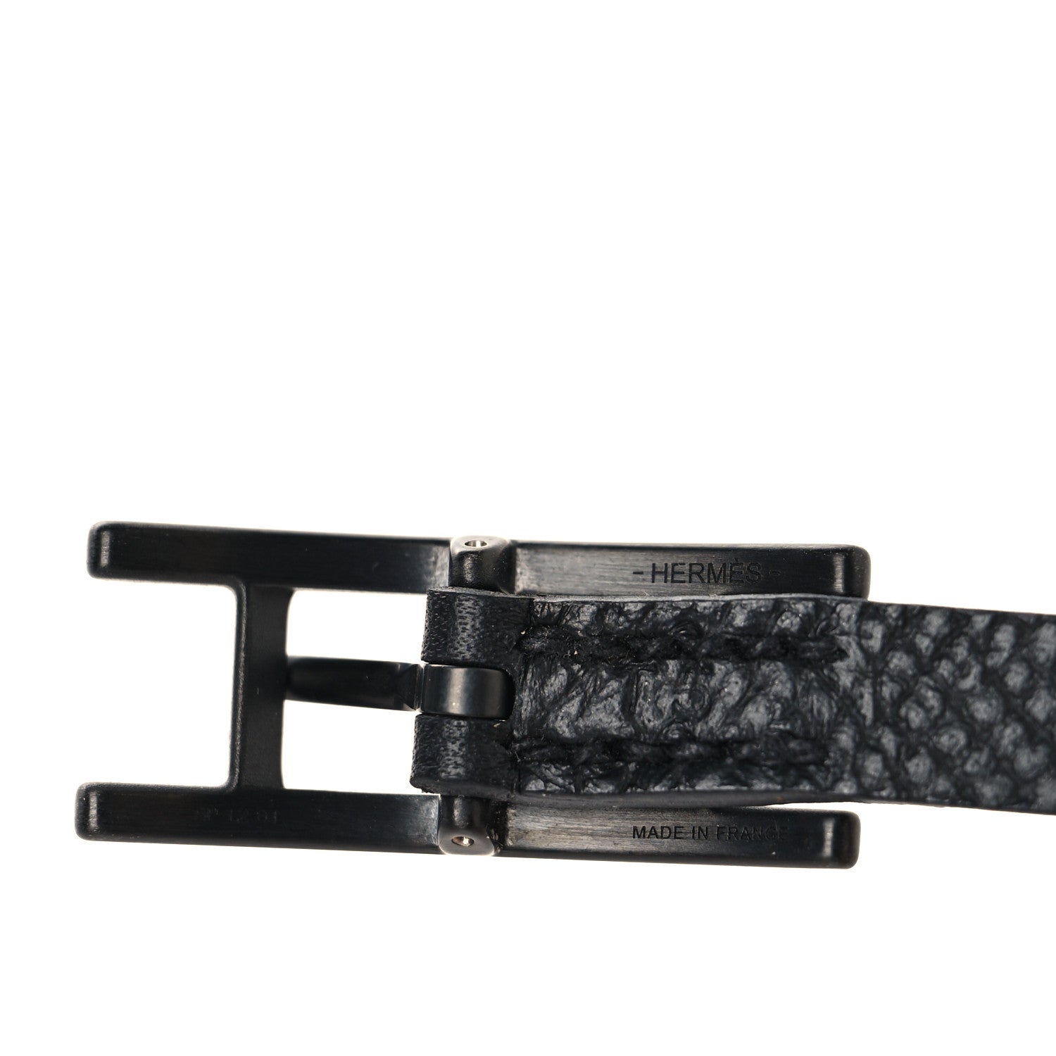Hermes Epsom Behapi Double Tour Bracelet Black 4 of 5