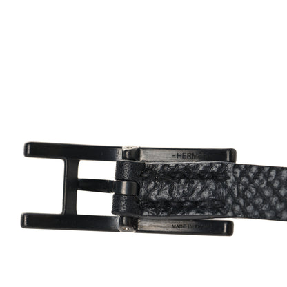 Hermes Epsom Behapi Double Tour Bracelet Black 4 of 5